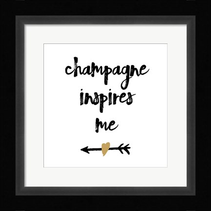Framed Champagne Print