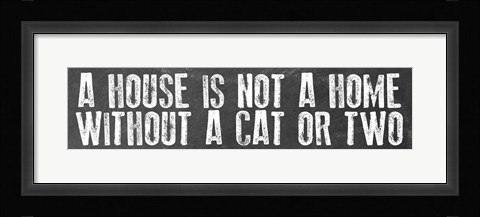 Framed Cat Home Print