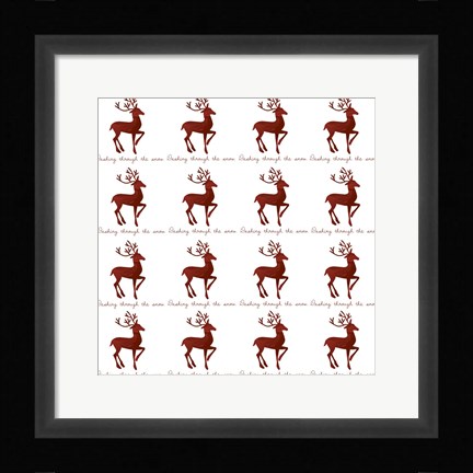 Framed Reindeer Wrap Print