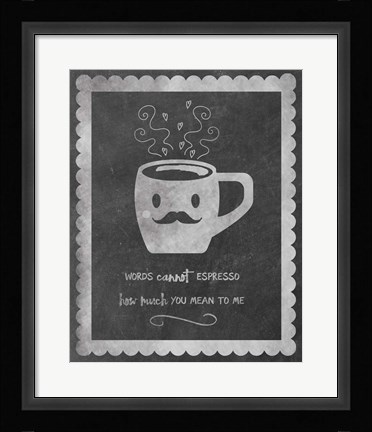 Framed Face Coffee Print