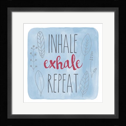 Framed Inhale Print