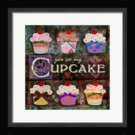 Framed Cupcake Print