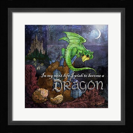 Framed Dragon Print