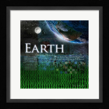 Framed Earth Print