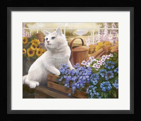 Framed Guardian Of The Greenhouse Print