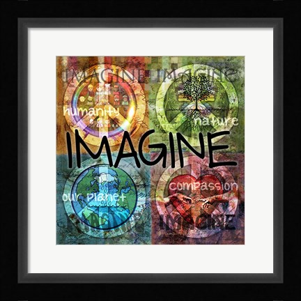 Framed Imagine Print