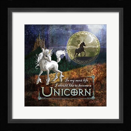 Framed Unicorn Print