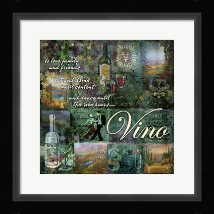 Framed Vino Print