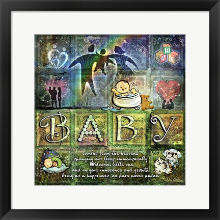 Framed Welcome Baby Print
