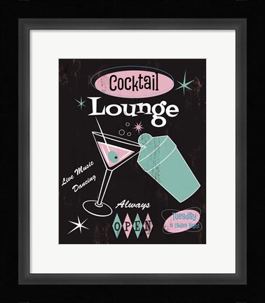 Framed Cocktail Lounge Print