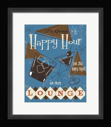 Framed Happy Hour Print