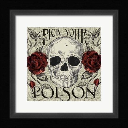 Framed Pick Your Poison Print