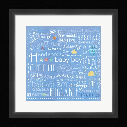 Framed Baby Boy Print