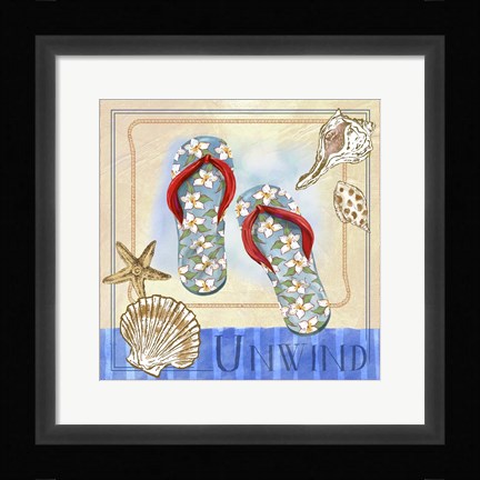 Framed Beach Life III Print