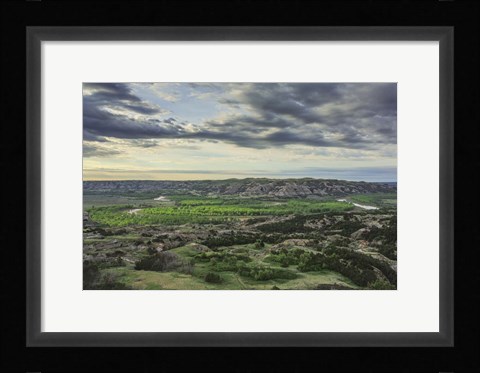 Framed Oxbow Overlook (TRNP) Print