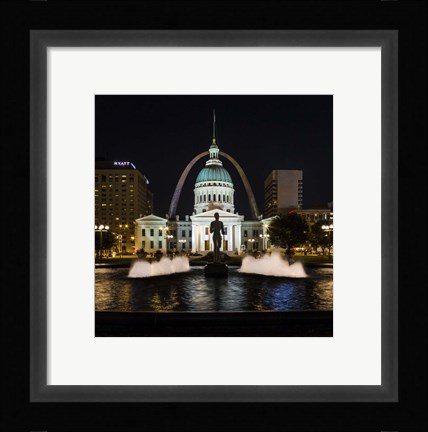 Framed St. Louis Keiner Plaza 2 Print