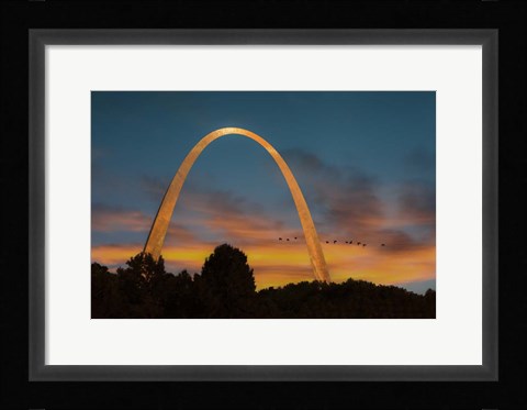 Framed Arch At Sunset Print