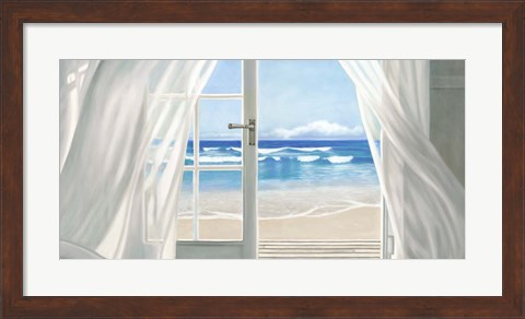 Framed Window by the Sea (detail) Print