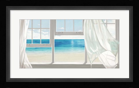 Framed Emerald Seascape Print