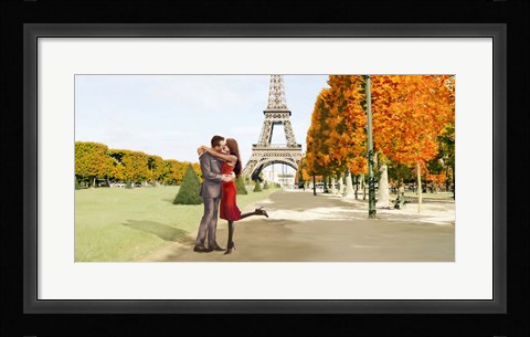 Framed Boulevard of Trees (detail) Print