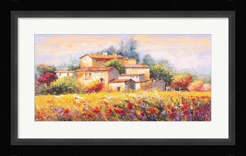 Framed Campo d'estate Print