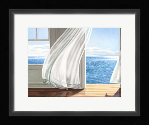 Framed Ocean Escape (detail) Print