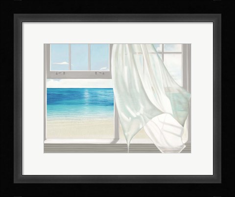 Framed Emerald Seascape  (detail) Print