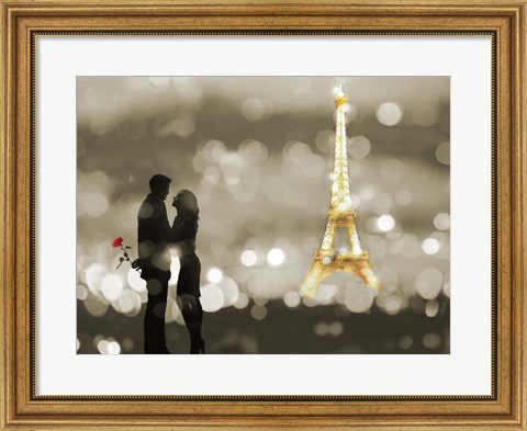 Framed Date in Paris (BW) Print