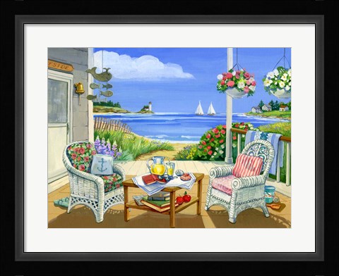 Framed Wicker Porch Print