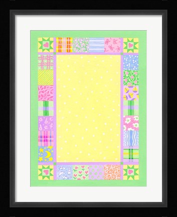 Framed Baby Quilt Border Print
