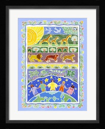 Framed Children Of The World Print