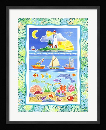 Framed Ocean Life Print