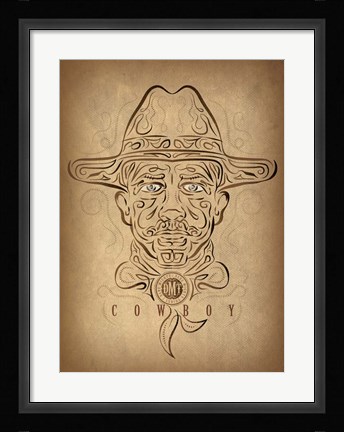 Framed Cowboy Print