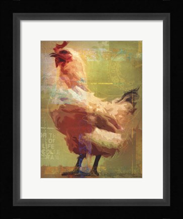 Framed Rooster Print