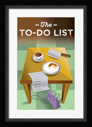 Framed To Do List Print
