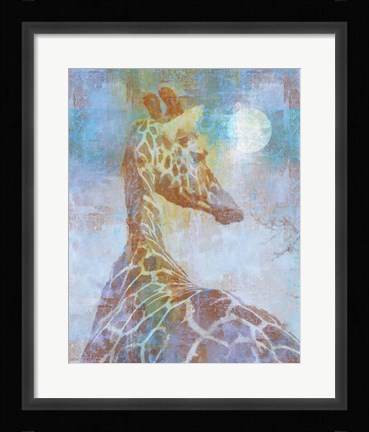 Framed Africa Giraffe Print