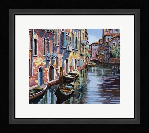 Framed Venezia in Rosa Print