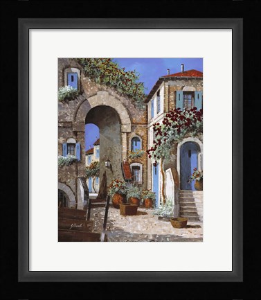 Framed Buchi Blu Print