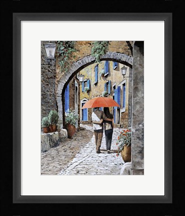 Framed Abbracciati Sotto l'arco Print