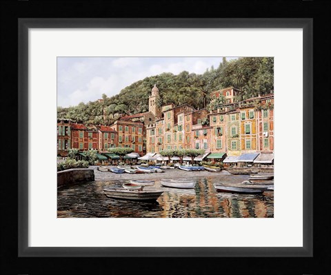 Framed Barche a Portofino Print