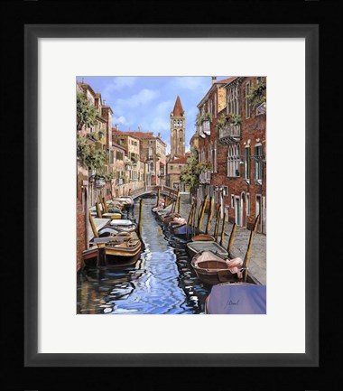 Framed Il Gatto Nero a Venezia Print
