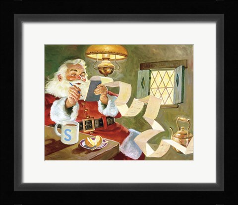 Framed Making A List... Checking It Twice!! Print