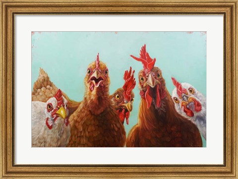 Framed Chicken for Dinner Print