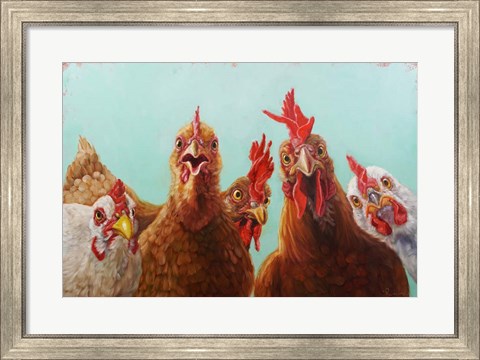 Framed Chicken for Dinner Print