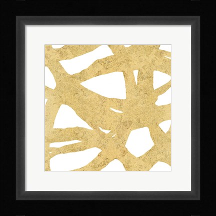 Framed Endless Circles Front Gold III Print