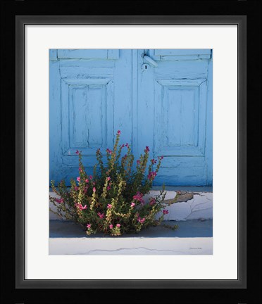 Framed Santorini I Crop Print
