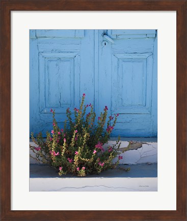Framed Santorini I Crop Print