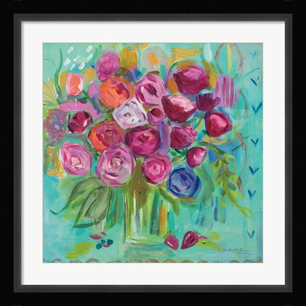 Framed Pink Peonies Print
