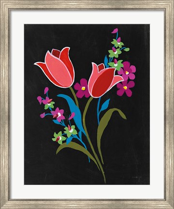 Framed Alpine Bouquet IV Print