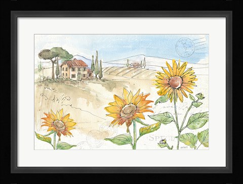 Framed Tuscan Elegance IV Print